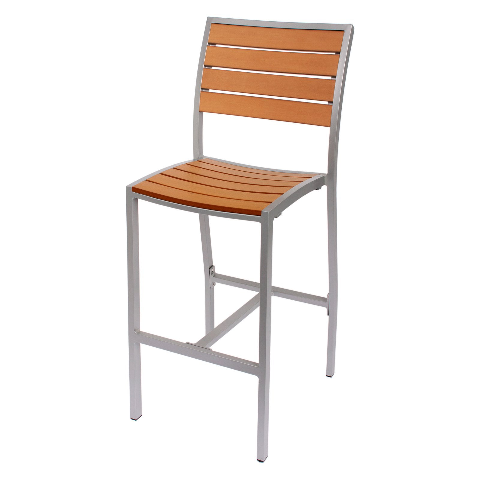 M Seating Largo Galvanized Steel Patio Bar Stool