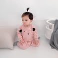thumbnail image 3 of Salute Infant Baby Boys Girls Unisex Puppy Long Sleeve Sweatshirt Pants Training Two Pieces Set Casual 2 Pcs Clothing Outfit Sets Pink 12-18 Months, 3 of 5