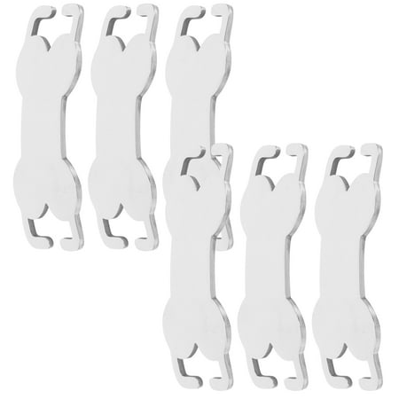 GETAJGHSD 6Pcs Bone Shaped Dog Id Tags Stainless Steel Pet Name Tags for Collar with Engraving
