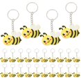 thumbnail image 1 of 24pcs Cute Cartoon Bee Pendant Bee Keychain Hanging Pendant  Creative Key Ring Bags Pendant, 1 of 6