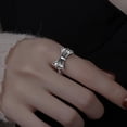 thumbnail image 2 of APIPEE Women 925 Sterling Silver Cold style Butterfly Bow Cubic Zirconia Thumb Ring Stress Anxiety Rings Women's Jewelry Lady Birthday Mother's Day Gifts, 2 of 5