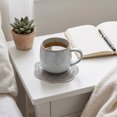 thumbnail image 6 of Mecorevxz 4.33in Rose Hollow Out Non Slip Ster Drink Coaste for Table Top Decorative Bar Coffee Mug Cup Mats for Restaurant Hotel Home Kitchen(Silver), 6 of 7