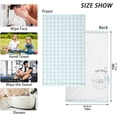 thumbnail image 2 of Coolnut Checks Face Hand Towel Set, Cotton Washcloths, Quick-Dry Highly Absorbent Bath Towels 2 Pcs for Bathroom Ktichen Travel SPA Gym, 16"x28", 2 of 6