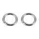 thumbnail image 1 of 2 anillos de gatillo circulares de metal de 2 cm, accesorios de bricolaje, aleación para bolsa (plata), 1 of 2