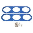 thumbnail image 2 of koolsoo 2X Universal Aluminum Rear Bumper Air Diversion Diffuser Panel 3-Hole Blue, 2 of 8