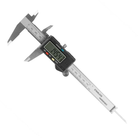 Electronic Digital Caliper, Stainless Steel with Extra Large LCD Screen and Inch/Metric Conversion- Measures Up to 6 Inch (0-150mm) by...