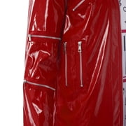80s Pop Star Costume Red Zipper Jacket Music Note Shirt Pants Halloween Adult Men Outfit Set