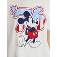thumbnail image 4 of Disney Women's Mickey Americana 76 USA Graphic Tee with Short Sleeves, Sizes XXS-XXL, 4 of 12