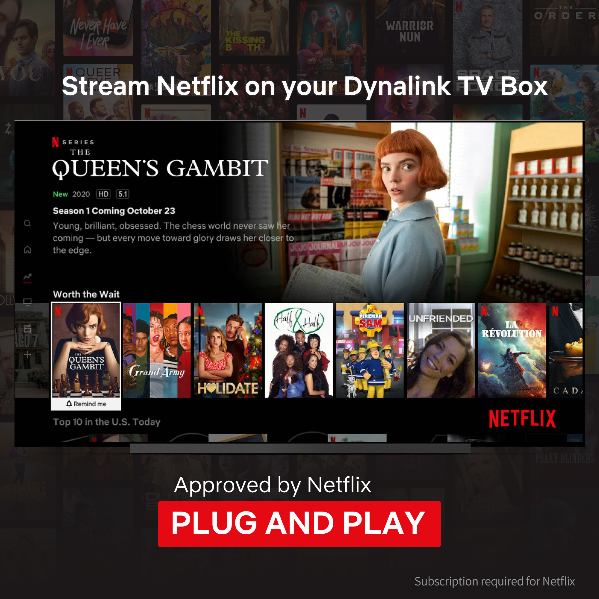 Dynalink Android TV Box, Android 10 Support full HD Netflix 4K Youtube - image 4 of 18