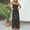Black, variant on Womens Casual Strapless Summer Jumpsuits Loose Off Shoulder Smocked Sleeveless Wide Leg Romper M