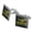 Silver, variant on Small Arms Dealer Weapons Dinosaur T-Rex Funny Humor Square Cufflink Set - Silver or Gold