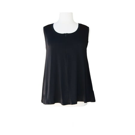

Udderly Hot Mama Plus Size Camille Nursing and Pumping Tank Top – Black | 14/16