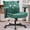 Green, variant on Criss Cross Legged Chair with Wheels and Flip-up Arms, Ergonomic Wide Seat Computer Desk Chair, Comfortable Home Office Computer Chair 300lbs