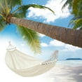 thumbnail image 2 of Unique Bargains 1 Pc Durable Hammock for Outdoor White 114.18" Length, 2 of 6