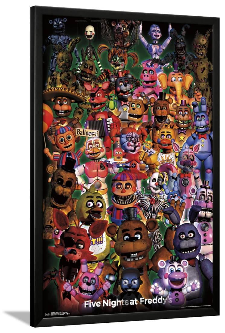FNAF - ULTIMATE GROUP Lamina Framed Poster Wall Art ...