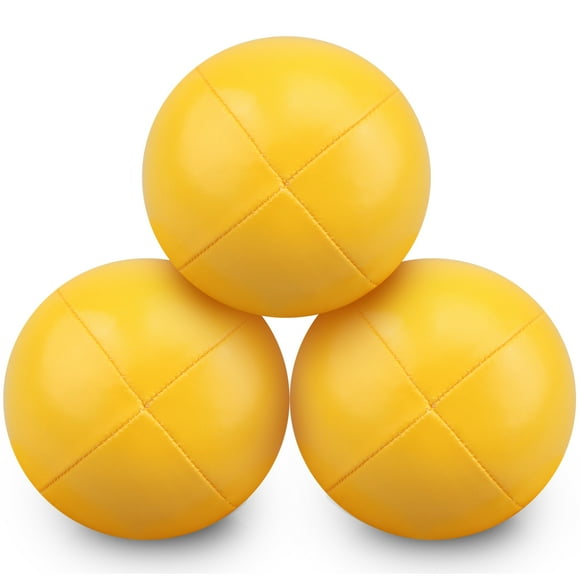 FlyFlise 3pcs Juggling Balls 65mm PU Stuffed Balls Juggling Set for Kids Beginners