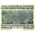 thumbnail image 2 of Vintage Places 32x25 White Modern Wood Framed Museum Art Print Titled - Hackensack-New Jersey 1896, 2 of 4