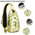 thumbnail image 2 of Crossbody Sling Backpack for Women Men Yellow Vintage Lemon Shoulder Sling Crossbody Casual Chest Bag for Travel Sports Running Hiking, 2 of 6