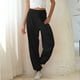 thumbnail image 4 of Txlixc Pantalones Casuales para Mujer, Pantalones Deportivos Absorbentes De Sudor Transpirables De Color Sólido Monocromo Txlixc Estilo de ocio, 4 of 5