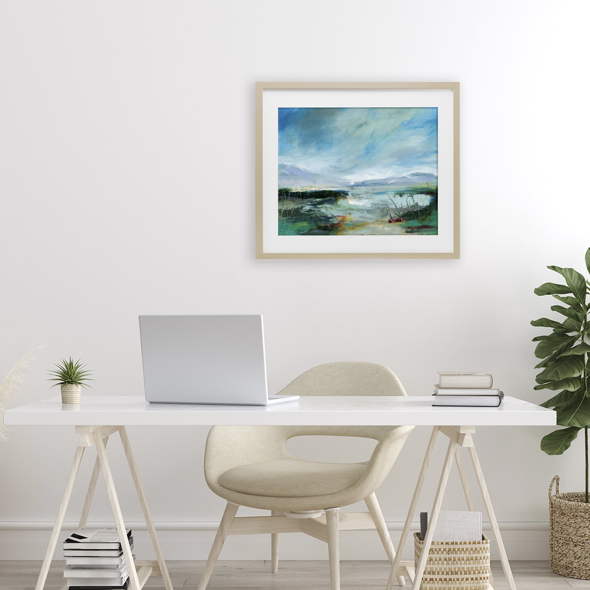 Stupell Industries Days By The Loch Birch Framed Print Under Glass, design by Lesley Birch