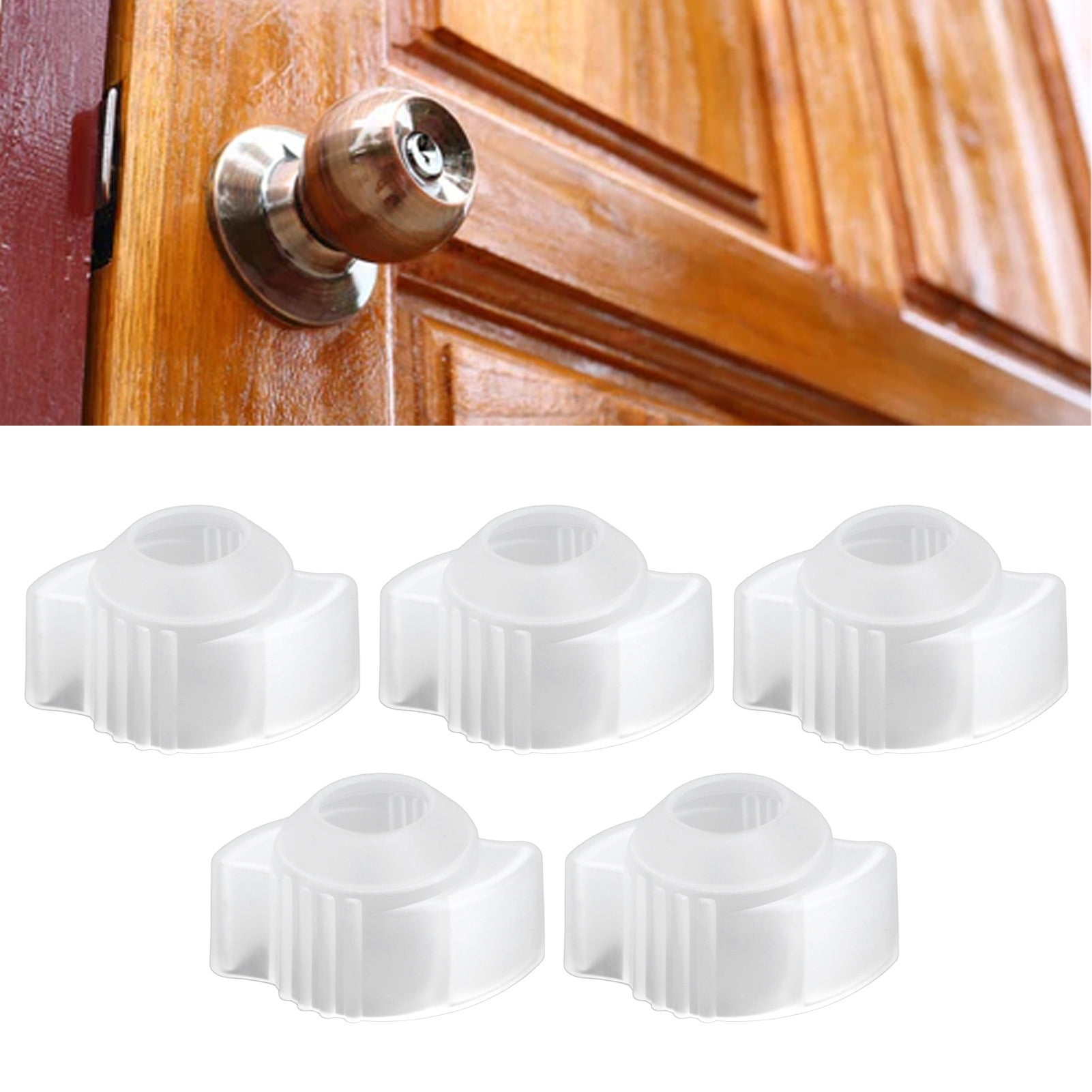 Silver Infused Round Silicone Door Knob Covers- Pack of 4