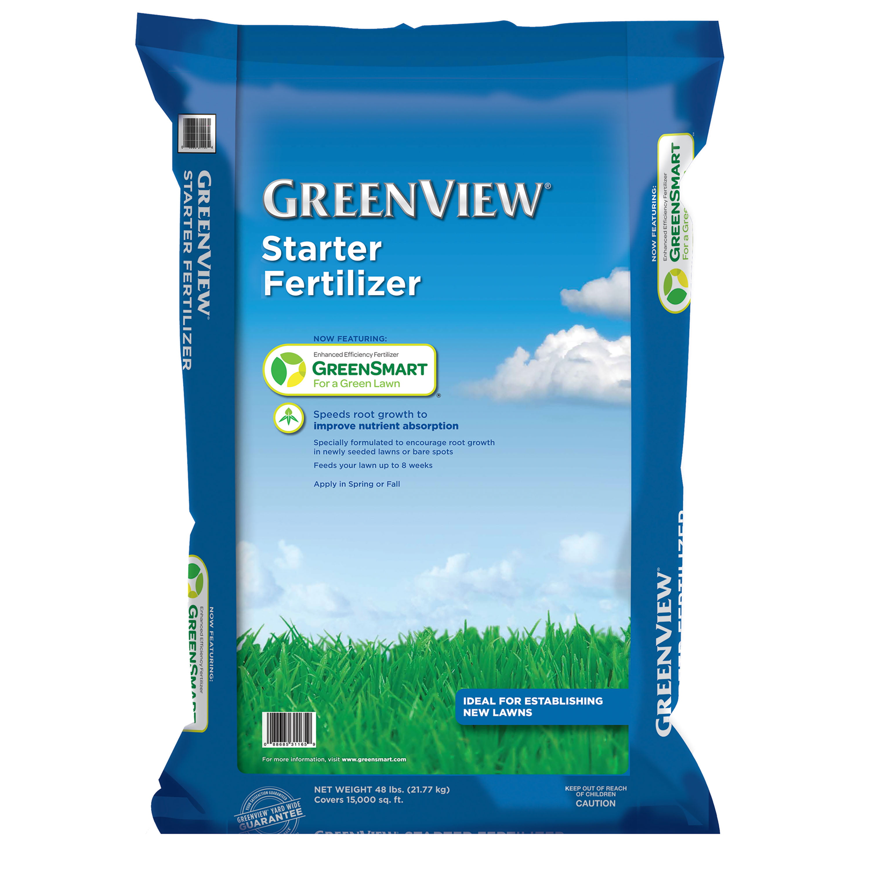 GreenView 38 Lbs Seeding Success Fertilizer Fairway Formula Biodegradable Mulch 