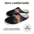 thumbnail image 6 of Yiaed Explosive Fluid Splash Art Print Slippers Fuzzy Warm Cozy Slippers Non Slip House Slippers For Indoor Outdoor Slippers House Slippers-39/40, 6 of 7