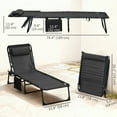 thumbnail image 3 of Outsunny Folding Lounge Chair, Reclining Tanning Chair with Adjustable Back, 3 of 10