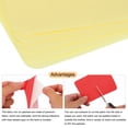 thumbnail image 3 of Parches de tela Uxcell para planchar Amarillo claro 4.9"x3.7" para ropa Paquete de 10, 3 of 6