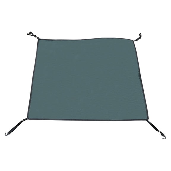 Tela de tela superior, impermeable, recubrimiento de doble cara, protección de lluvia, lona multifuncional de tienda instantánea de 3-4 personas para Rojo verde