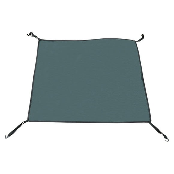 Tela de tela superior, impermeable, recubrimiento de doble cara, protección de lluvia, lona multifuncional de tienda instantánea de 3-4 personas para Rojo verde