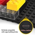 thumbnail image 6 of BlissBox 9-Pack Floating Shelves for Wall Compatible with Lego Building Bricks, 5x5.5inch Dual‑Sided 16x17 Studs for Toy Brick Storage and Display, ABS Display Shelves for Room Decor, Black, 6 of 9