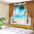 thumbnail image 2 of simhoa 3D Wall Hanging Tapestry Home Decorations Seaview For Living Room Bedroom L L, 2 of 8