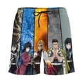 thumbnail image 4 of Demon Slayer Mens Swim Trunks with Compression Liner Board Shorts Quick Dry Swim Shorts Bathing Suits S, 4 of 8