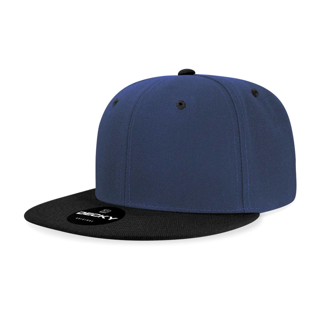 Decky 3 Pack Set of High Profile 6 Panel Snapback Flat Bill