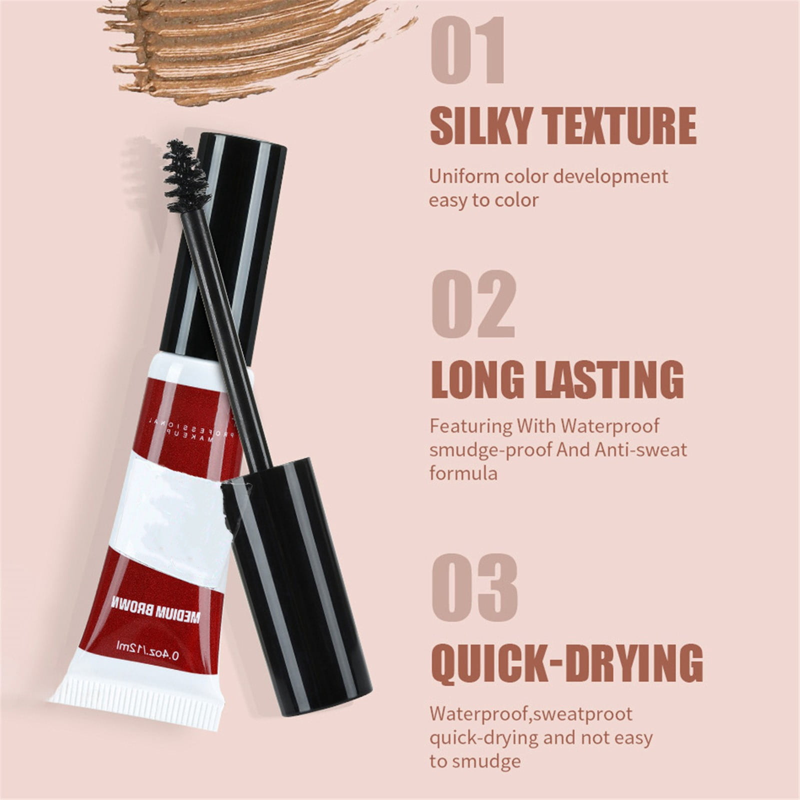 Eyebrow Pencils Taupe Tinted Eyebrow Gel Brow Lamination Gel Brow Gel Dark Brow Slim Defining Eyebrow Pencil Warm Waxing Pens for Eyebrows Eyebrow Brush And Wax Eyebrow Tint Light Brow