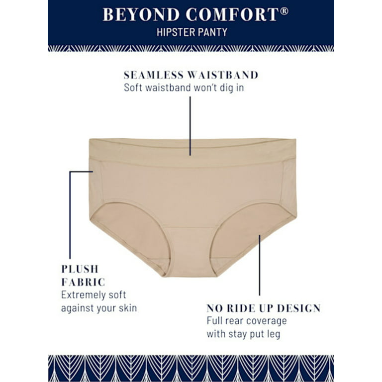 Vanity Fair Women's Beyond Comfort Hipster Underwear, Style 18212