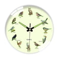 thumbnail image 2 of Reloj de pared redondo y silencioso de 8 pulgadas de diámetro, ideal para decorar paredes o como regalo. Perfecto para cafeterías. Marco blanco, 2 of 9