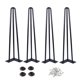 thumbnail image 1 of Osring Patas de mesa en forma de horquilla de 22 pulgadas con patas de metal para muebles de 3 varillas de 1/2 de diámetro para mesa de centro y soporte para TV Patas de horquilla negras de mediados d, 1 of 5