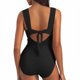 thumbnail image 4 of Trajes de baño de una pieza para mujer, trajes de baño de color sólido sin mangas de gran tamaño para mujer, bikini con cuello en V y sin mangas., 4 of 7