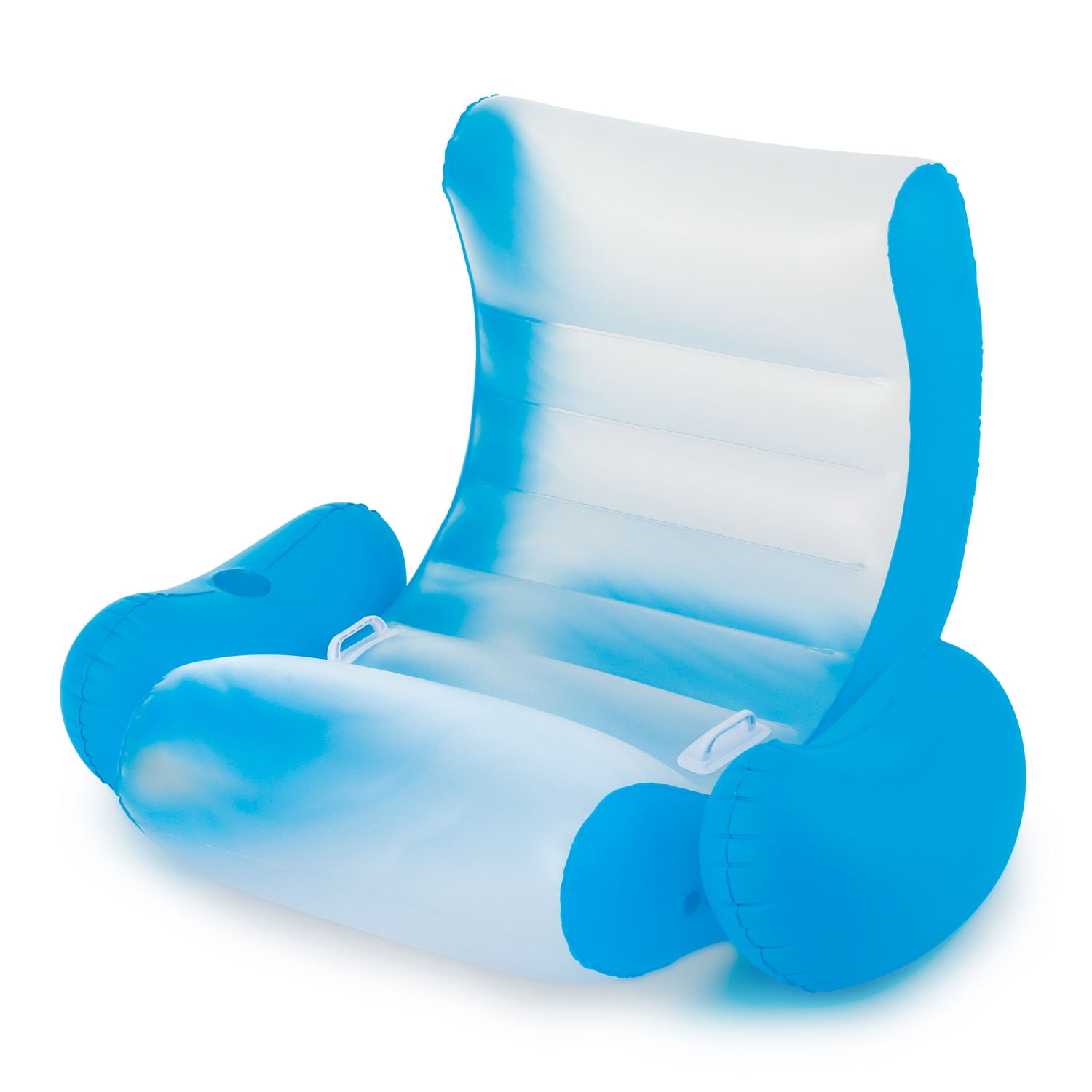 Summer Waves Pool Lake Ocean Inflatable Rocking Chair Lounge with Aqua Glow LED - Walmart.com