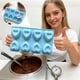 thumbnail image 3 of Bandeja de molde de silicona en forma de corazón | Chocolate de 8 cavidades • Caramelos • Máquina de Hielos | Moldes rojos flexibles antiadherentes de grado alimentario | Corazones profundos de 25mm, 3 of 6