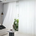 thumbnail image 2 of JCDY White Sheer Curtains 63 inches Length for Bedroom Study Room Kitchen Living Room Grommet Yarn Window Drapes,Transparent Light Weight Soft Window Treatment Curtains,54 x 63 inch,2 Panels, 2 of 15
