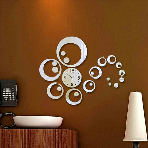 Miyanuby 3d Wall Decor Clocks Big, Decorative Wall Clocks For Living Room