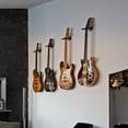 thumbnail image 2 of Guitar Wall Mount Hanger, 8 Pack - Wall Hooks Holder Stand with Screws for Acoustic, Electric Guitar, Bass, Banjo, Mandolin, 2 of 10