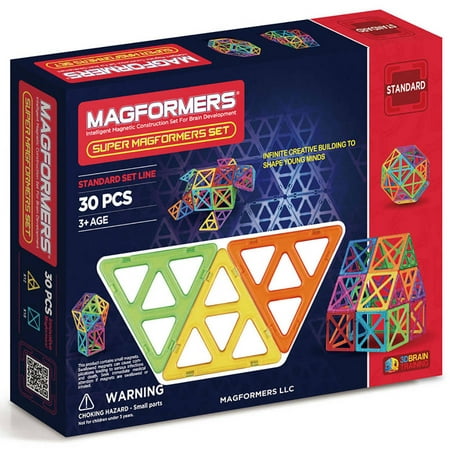 MAGFORMERS Super MAGFORMERS 30-Piece Magnetic Construction