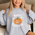 thumbnail image 6 of Enjoytime Halloween Girls Sweatshirt Pumpkin Graphic Crew Neck Long Sleeve Pullover Top Cute Fall Fashion Kids Clothes 1-14 Years, 6 of 7