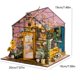 thumbnail image 2 of Dollhouse Mini Kits Miniature Diy Making Three-dimensional Puzzle Assembled Building Model Toys, Home Bedroom Decorations With Furniture Wooden Crafts For Women Girls Best Valentine's Day Birthday Gif, 2 of 4