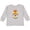 AC-Heather Grey, variant on Inktastic Halloween Fall Cute Smiling Scarecrow Face Girls Long Sleeve Toddler T-Shirt