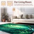 thumbnail image 2 of ODIKA 5'x7' Machine Washable Non-Slip Area Rug, Enchanted Forest High Traffic Rug, Green, 281172, 2 of 7